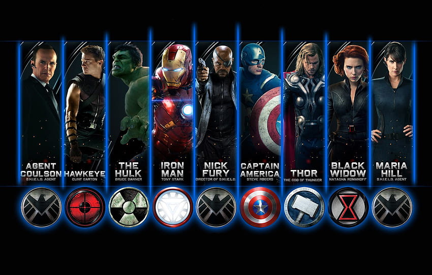 cinema, Hulk, Iron Man, movie, Captain America, Thor, film, The Avengers, Hawkeye, god, The Hulk, S. H. I. E. L. D., Black Window, Maria Hill, agent Coulson, The Shield for , section фильмы - HD wallpaper
