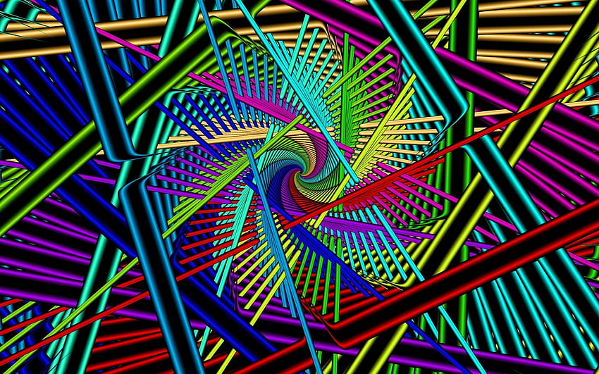 Abstract, Bright, Multicolored, Motley, Rotation HD wallpaper