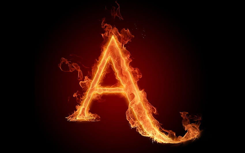 A Font Fire 3D , Instagram HD wallpaper