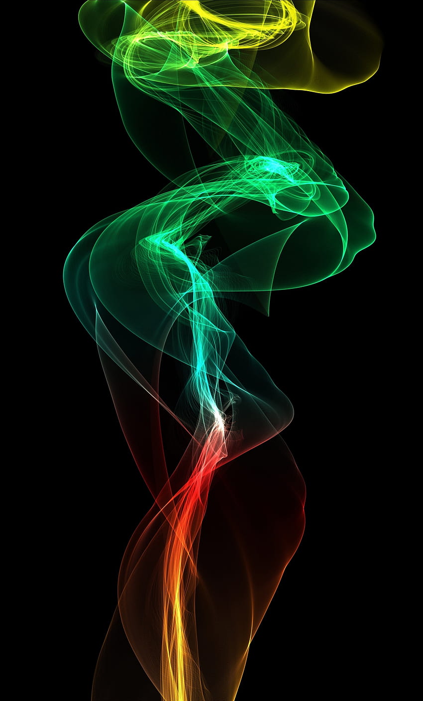 Green smoke, abstraction, digital art, iphone 6 plus, , background ...
