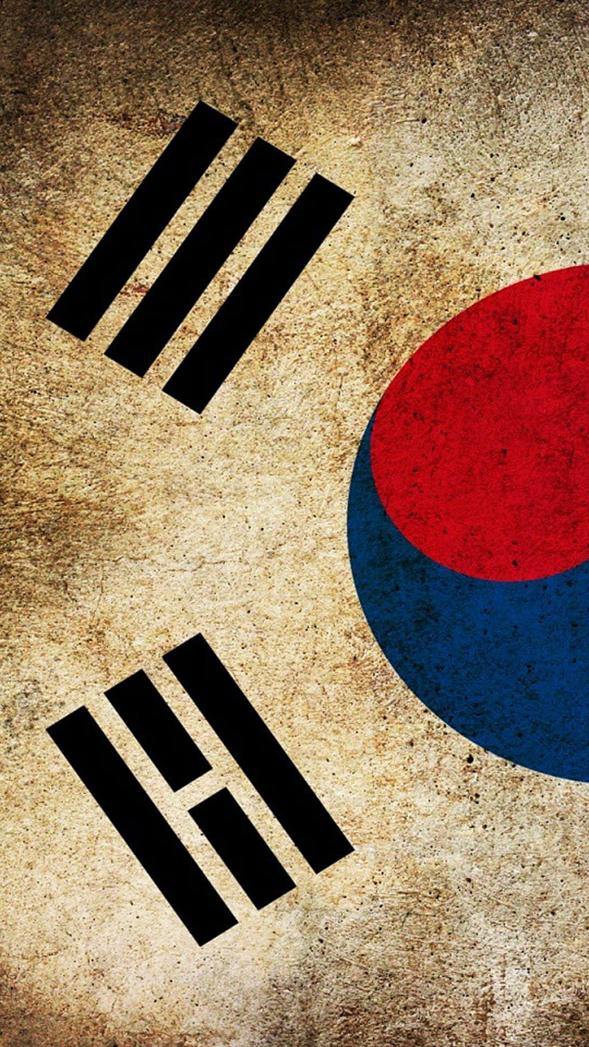 Galaxy S5 için Güney Kore, Kore Bayrağı HD telefon duvar kağıdı