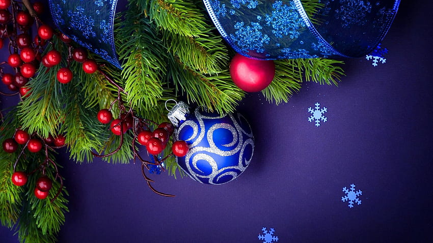 Holidays, New Year, Decorations, Fir, Spruce, Ball HD wallpaper