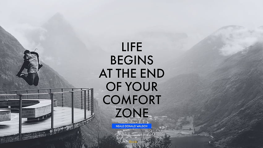 A vida começa no fim da sua zona de conforto - Qual é o seu maior medo - - papel de parede HD