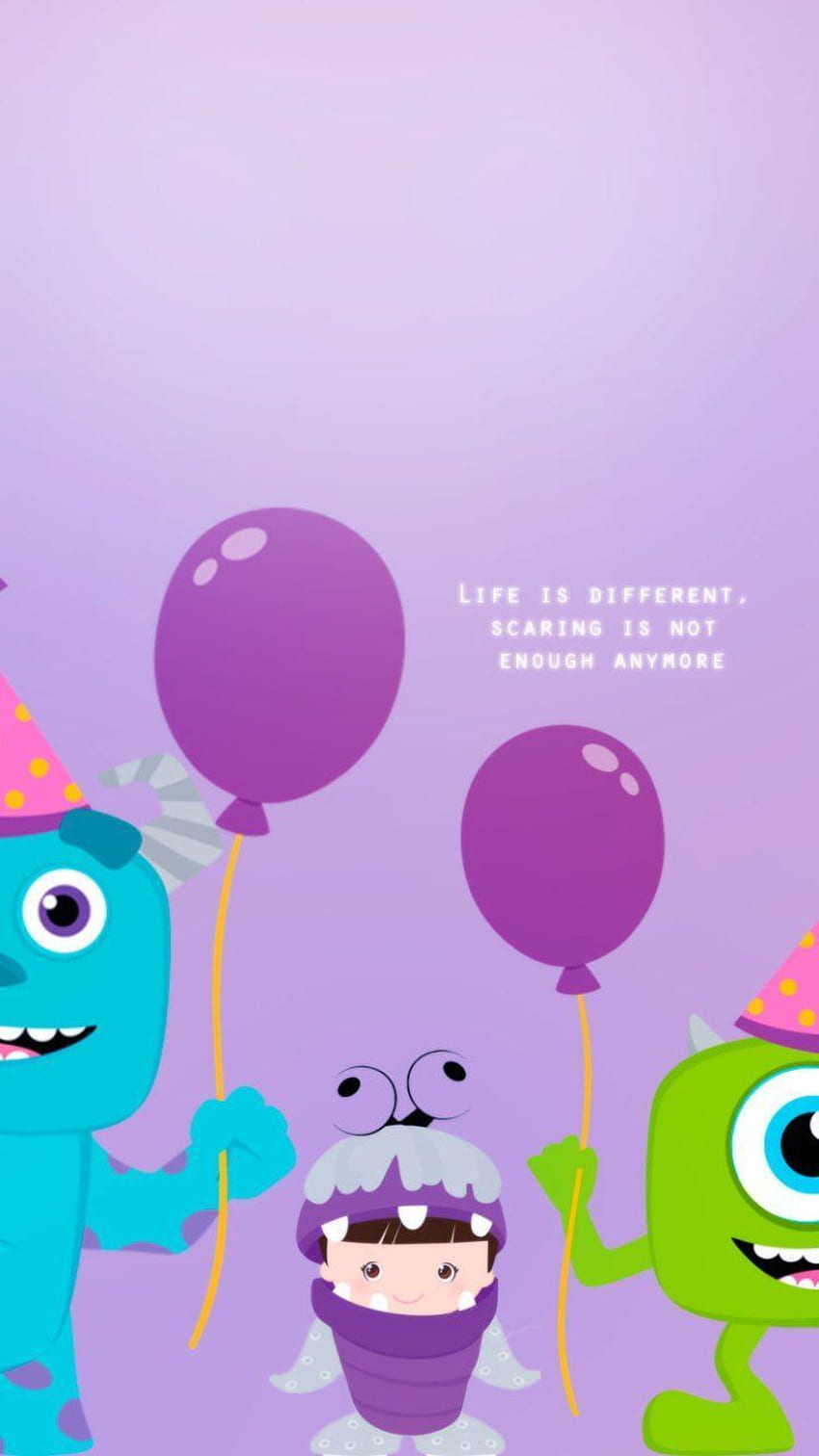 Boo adorable animation cartoon gatitio girl inc monster monsters  purple HD phone wallpaper  Peakpx