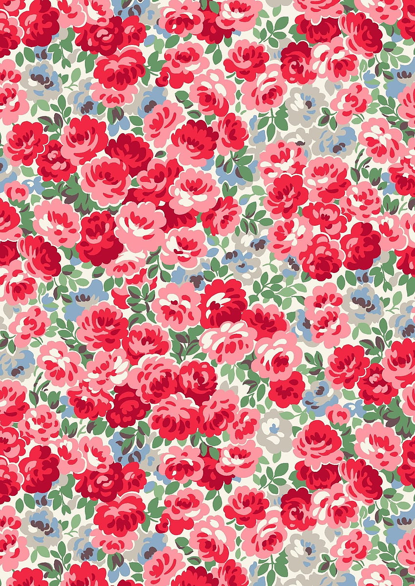 Festive Florals. Pattern , iPhone , Vintage flowers, Cheerful HD phone wallpaper