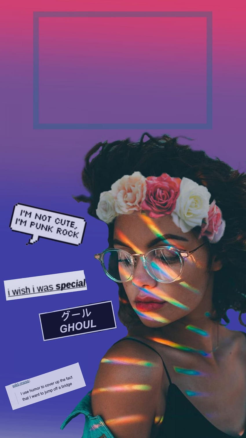 ܓ55 Lgbt - Rainbow Aesthetic With Glasses - - Android / iPhone Background (png / jpg) (2021), Aesthetic Rock HD phone wallpaper