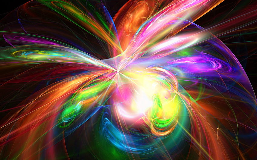 Abstract, Rainbow, Colorful, Colourful, Iridescent, Explosion, Paints HD wallpaper