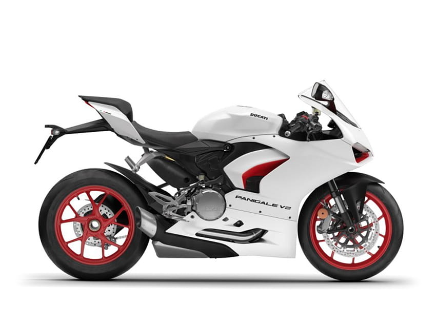 Ducati Panigale V2 White Rosso Livery in Charlotte, NC - Cycle Trader HD wallpaper