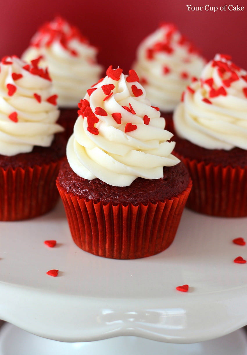 Red Velvet Cupcakes - Your Cup of Cake HD phone wallpaper