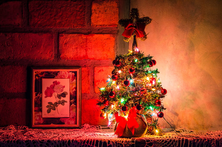 Holidays, New Year, Christmas, Christmas Tree, Garland, Decoration, Garlands HD wallpaper