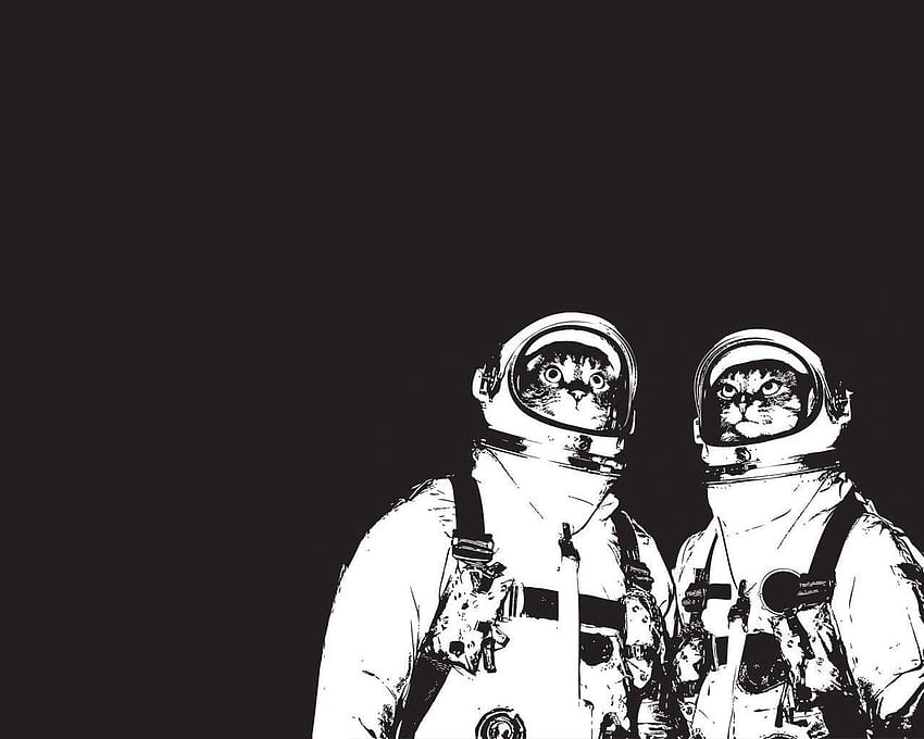 Astronaut, Astronaut Black and White HD wallpaper