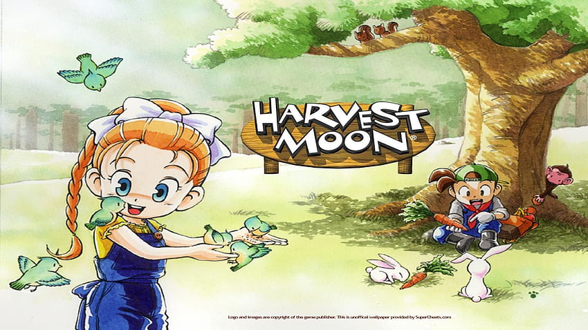 Harvest, Harvest Moon HD wallpaper