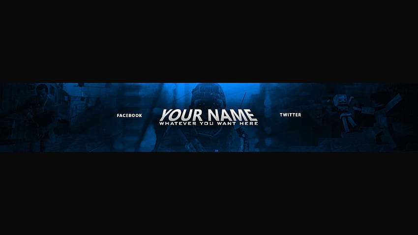 Blue Gaming Banner Template (Page 1) HD wallpaper