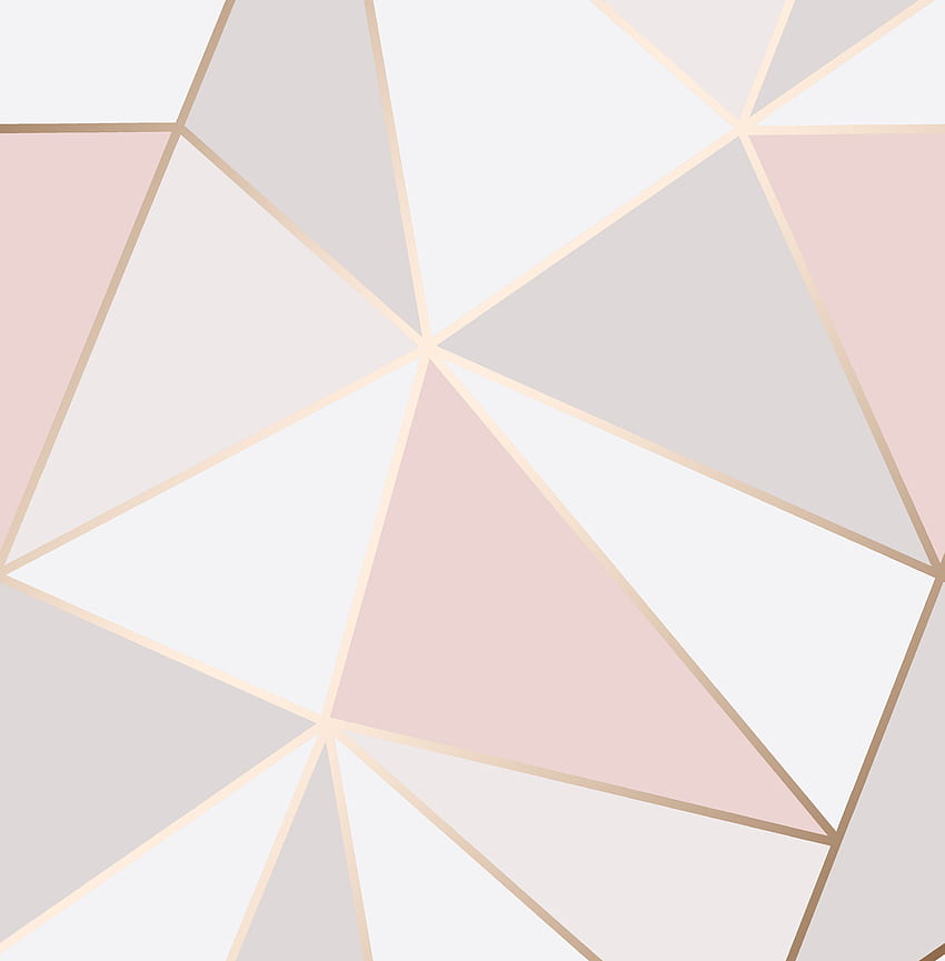 Géométrique 3D Apex Triangle Moderne Métallisé Or Rose Décor Fin. eBay, Triangle marron Fond d'écran de téléphone HD