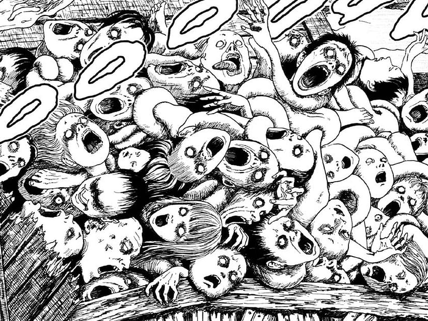 Uzumaki Junji Ito, Horror Manga HD wallpaper