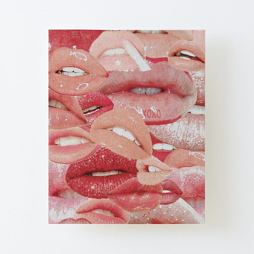 Bibir Merah Muda VSCO, Lip Gloss Estetis wallpaper ponsel HD