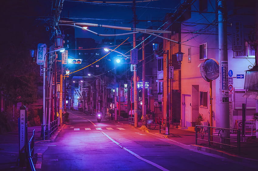 Anime Aesthetic Street, Japanese Anime Aesthetic HD wallpaper