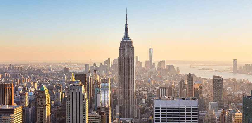 nova york para pc. New York City Manhattan, Empire State Building, Edifícios de Nova York, Downtown New York papel de parede HD