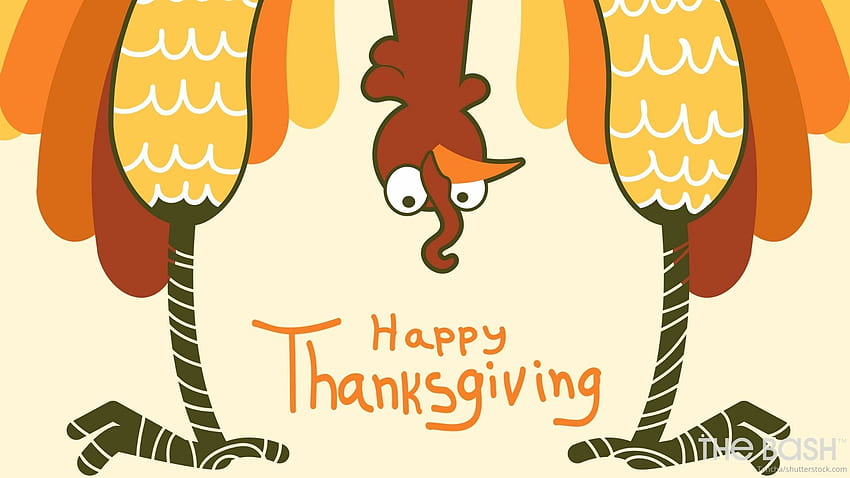 Latar Belakang Zoom Musim Gugur untuk Thanksgiving, Peziarah Thanksgiving yang Lucu Wallpaper HD