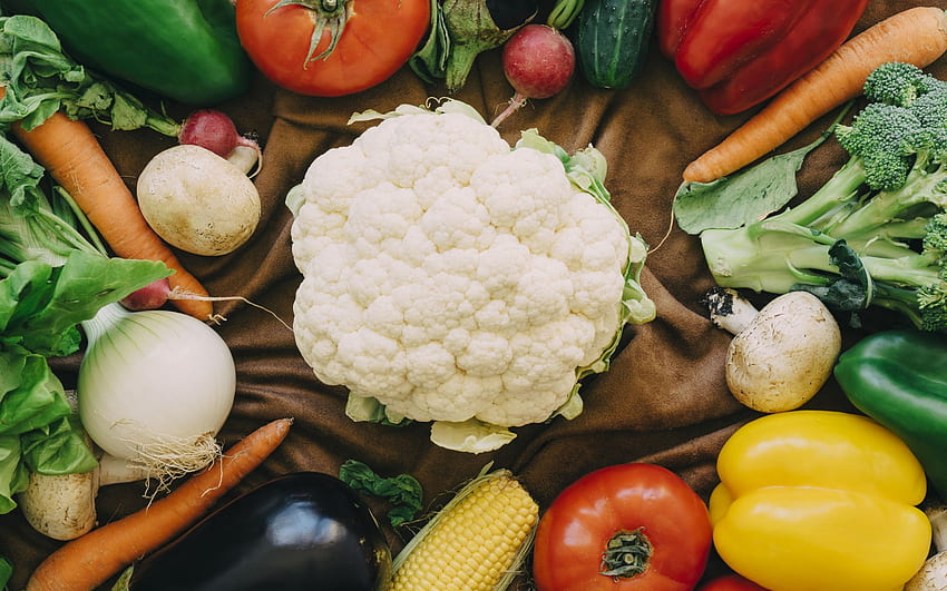 건강 식품 개념, 야채, 영양 HD 월페이퍼