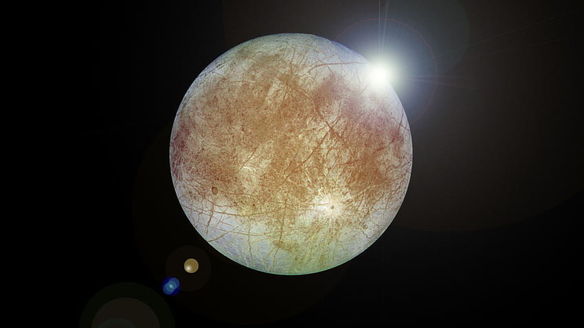 Astronomers Observe Stellar Occultation by Jupiter's Moon Europa. Astronomy HD wallpaper