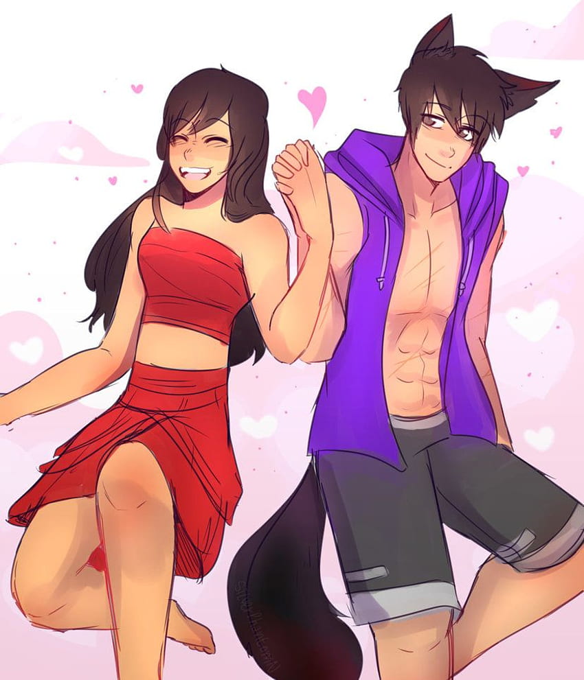 Aaron and Aphmau by Highfire123 on DeviantArt