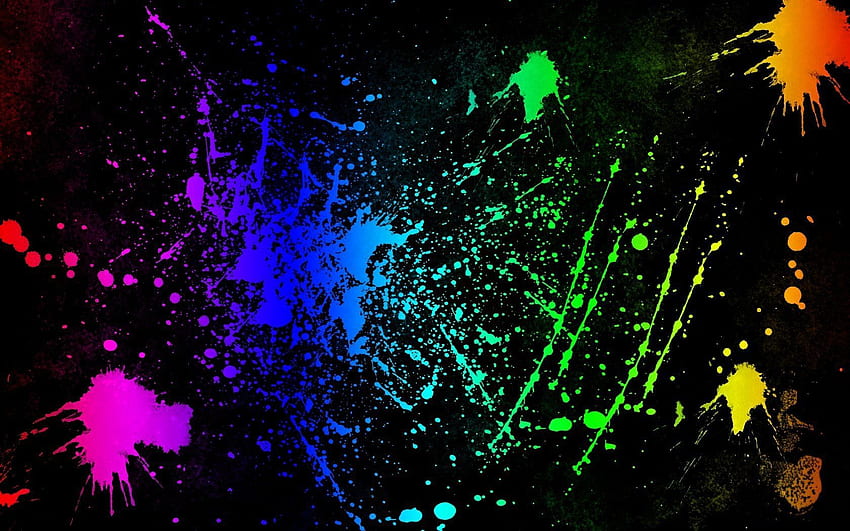 colorful, Paint splatter / and Mobile & HD wallpaper