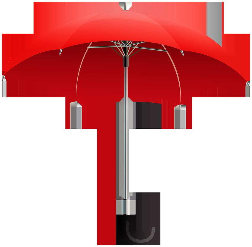 Red Umbrella Transparent HD wallpaper