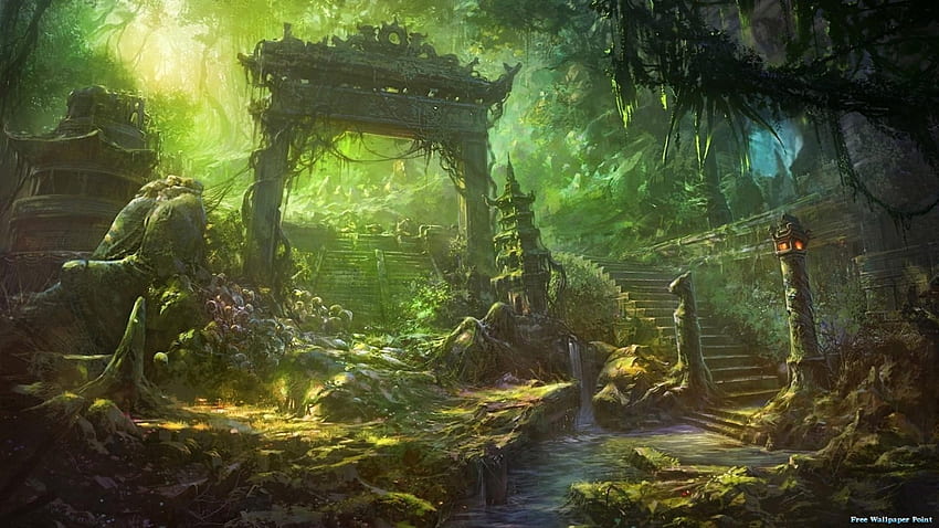 elfenland, mystisch, elfenland, wald, mythisch HD-Hintergrundbild