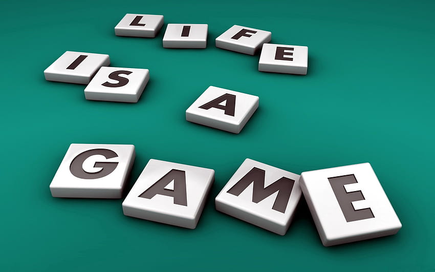 Words, Life, Inscription, Game, Letters HD wallpaper