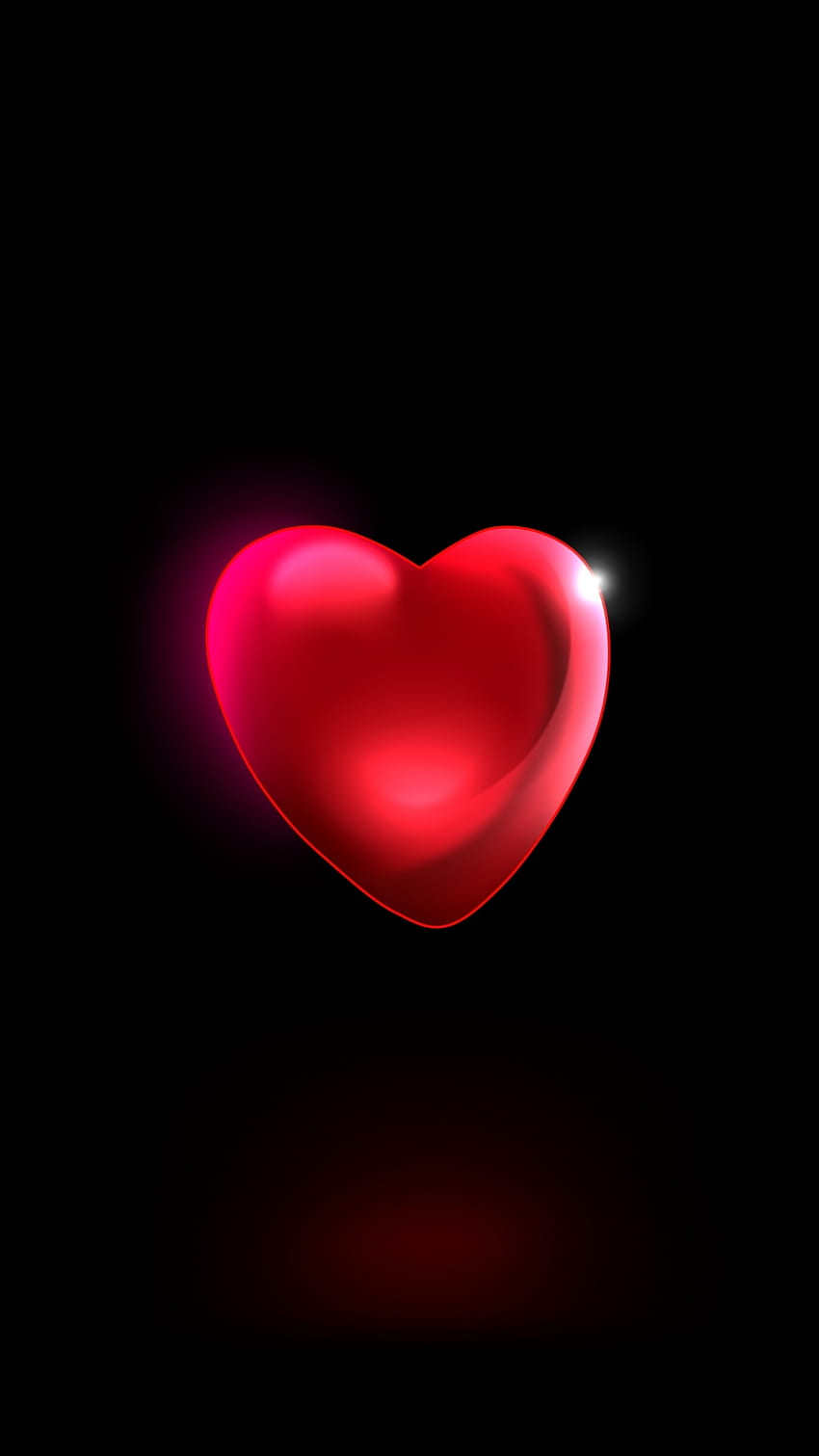 สีดำกับหัวใจสีแดง, หัวใจสีแดงเข้ม วอลล์เปเปอร์โทรศัพท์ HD