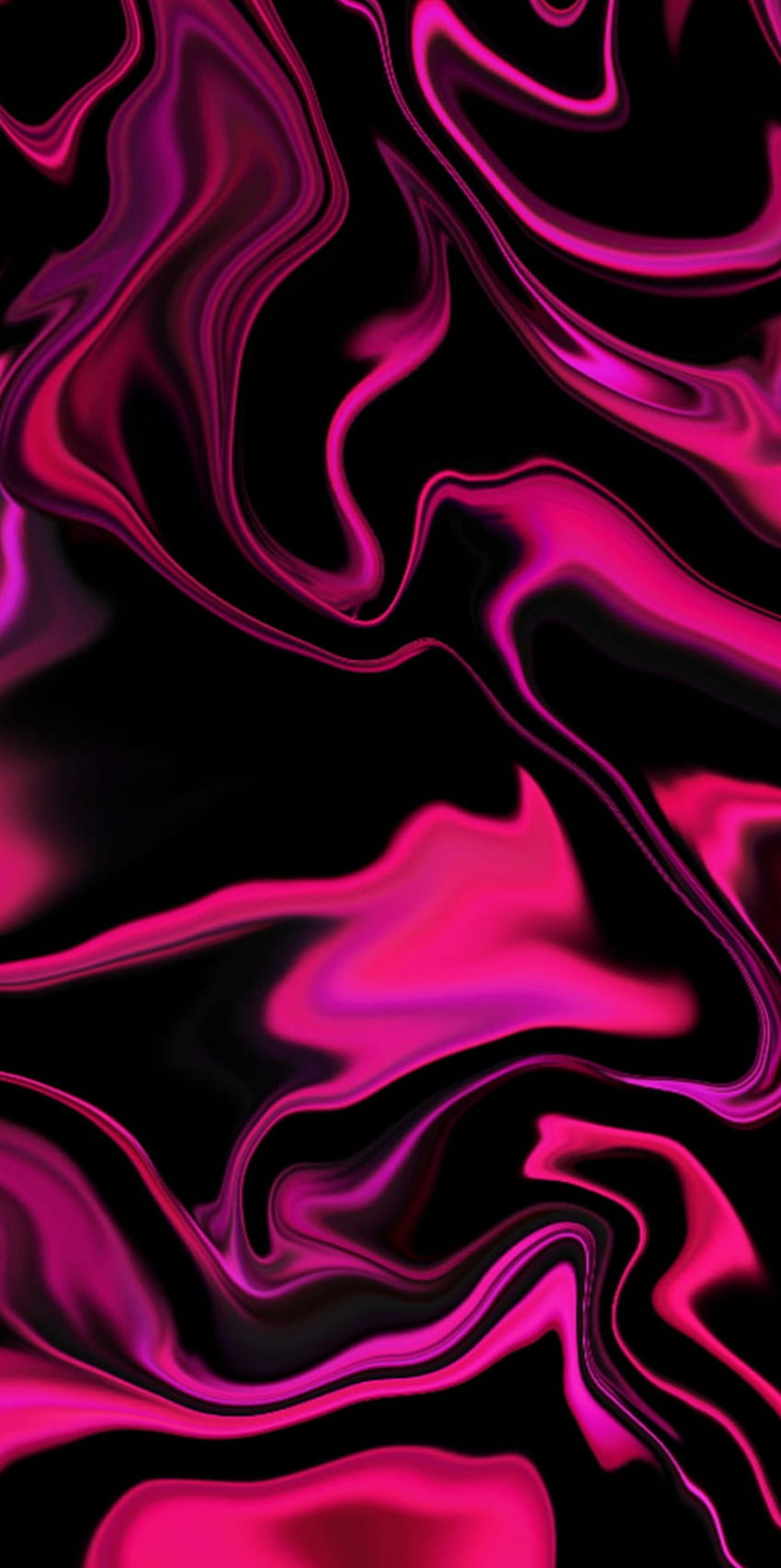 검정과 분홍색 소용돌이 HD 전화 배경 화면