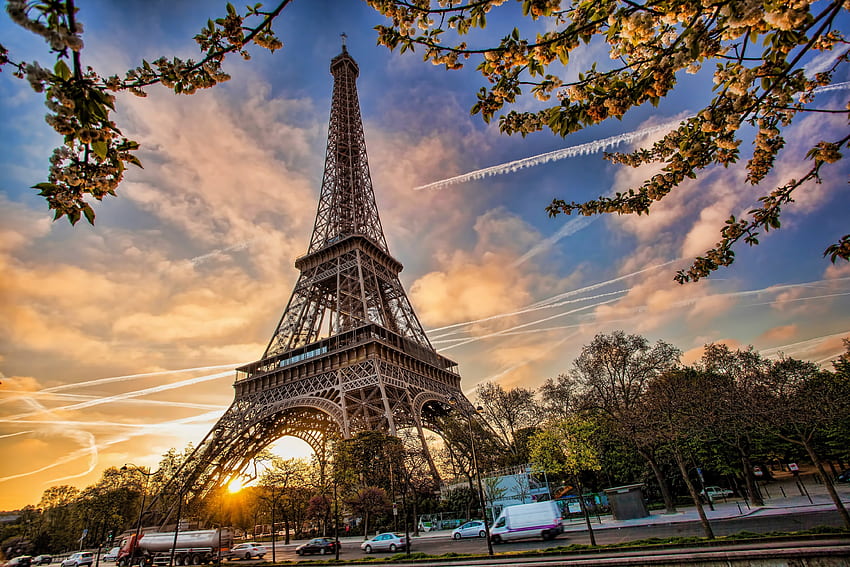 에펠 탑, 건축, 파리, 기념물 HD 월페이퍼