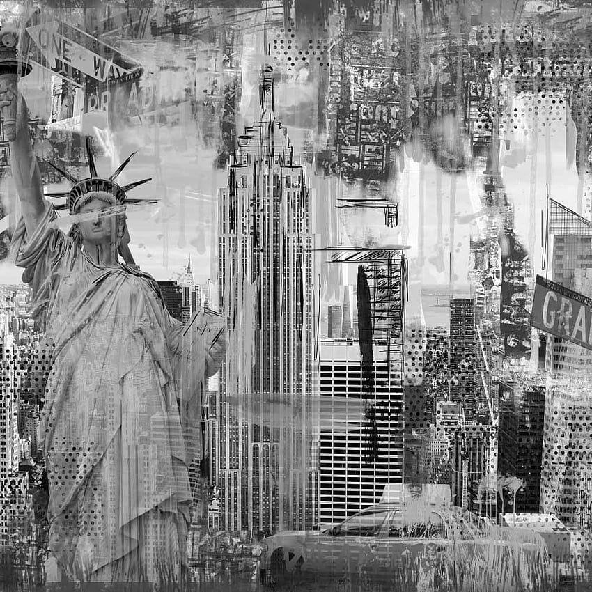Art For The Home NYC Mural, New York Illustration HD phone wallpaper