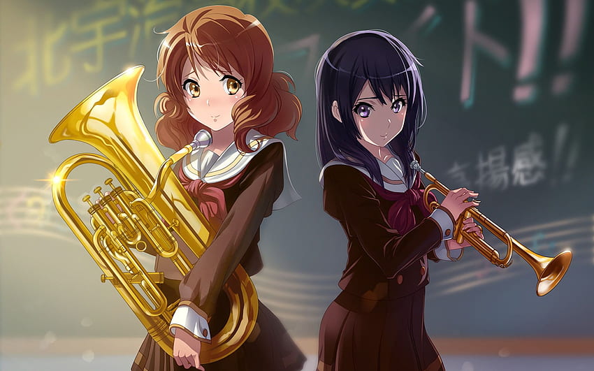 Hibike Euphonium Reina Trumpet. t, Anime Trumpet HD wallpaper