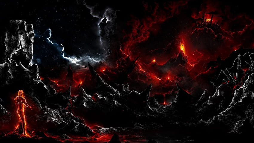 Hell, Heaven vs Hell HD wallpaper