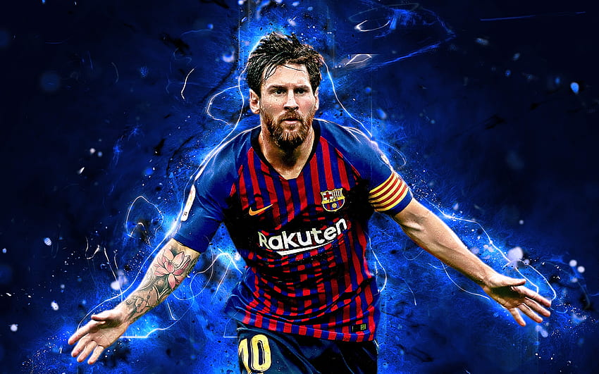 Artwork, footballer, celebrity, Lionel Messi HD wallpaper