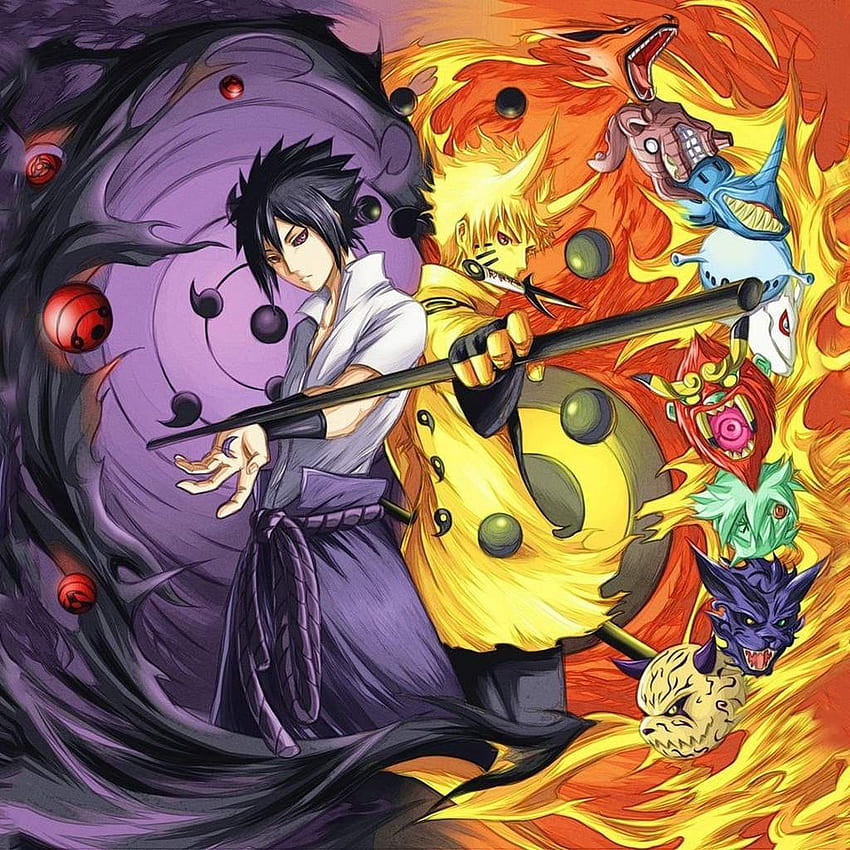 Naruto y Sasuke, Viejo Sasuke fondo de pantalla del teléfono