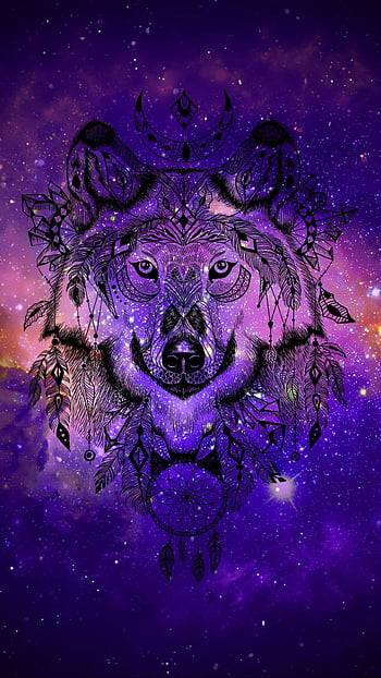 galaxy wolf hipster