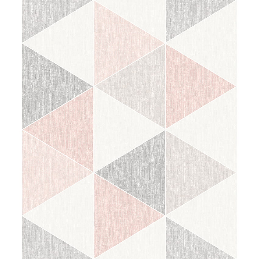 Faixa Scandi Triângulo Geométrico Efeito 3D Contemporâneo Pastel Liso 908204, Pastel Cinza Papel de parede de celular HD