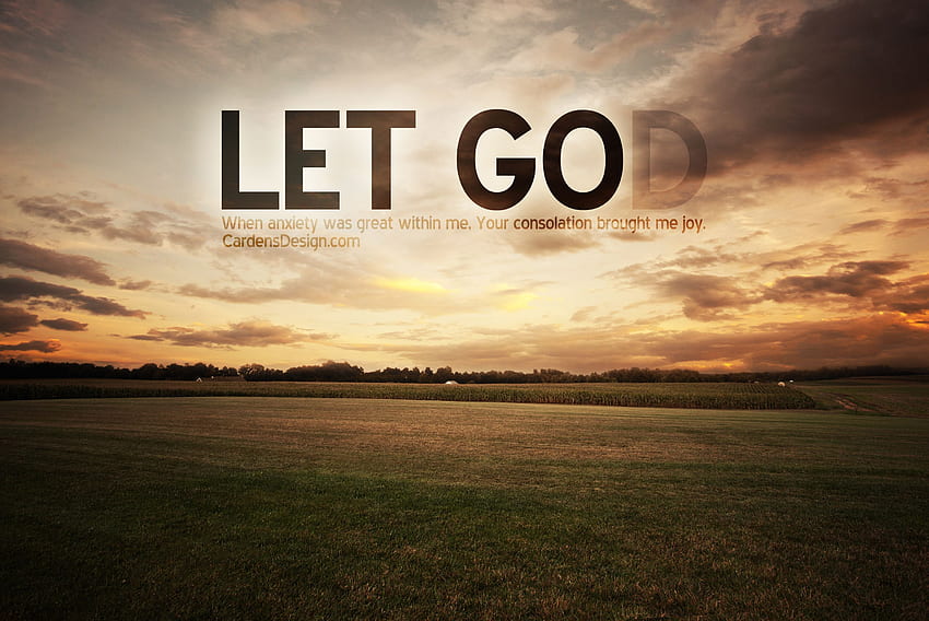 Let Go And Let God Lettering Inspirational And Bible Quote Can Be Used  For Prints Bags Tshirts Posters Cards Royalty Free SVG Cliparts  Vectors And Stock Illustration Image 142943306