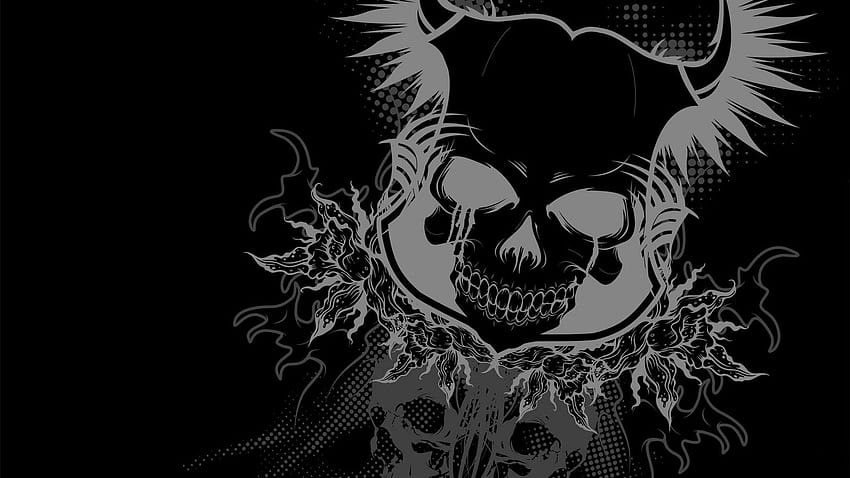 Miglior Dark Devil Skull Black Epic, Black and White Devil Sfondo HD