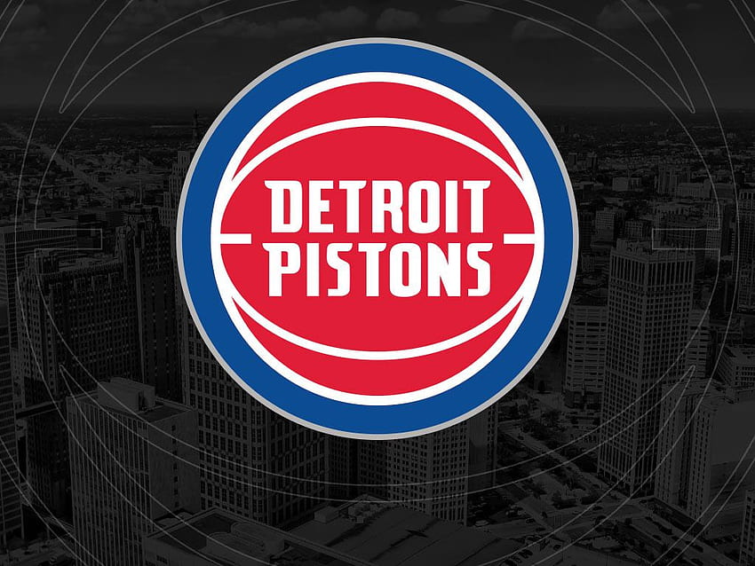 Детройт Пистънс и фон Stmednet - -, лого на Детройт HD тапет