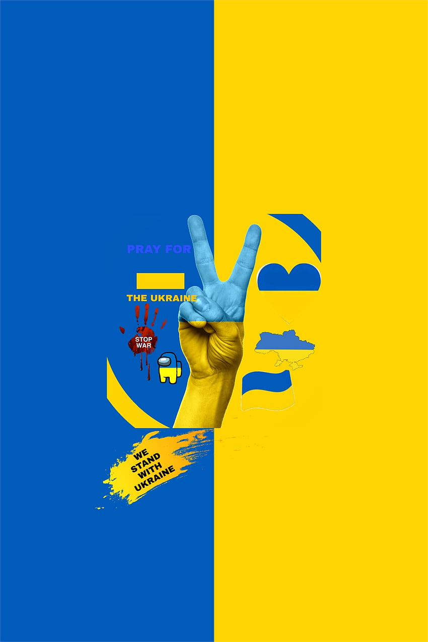 Ucrania, símbolo, codo, ukraine_war, protesta fondo de pantalla del teléfono