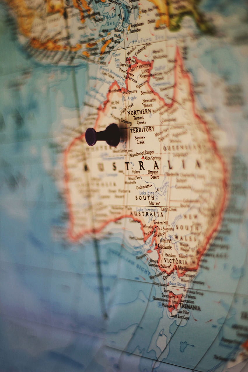 Móvil, Australia Mapa fondo de pantalla del teléfono