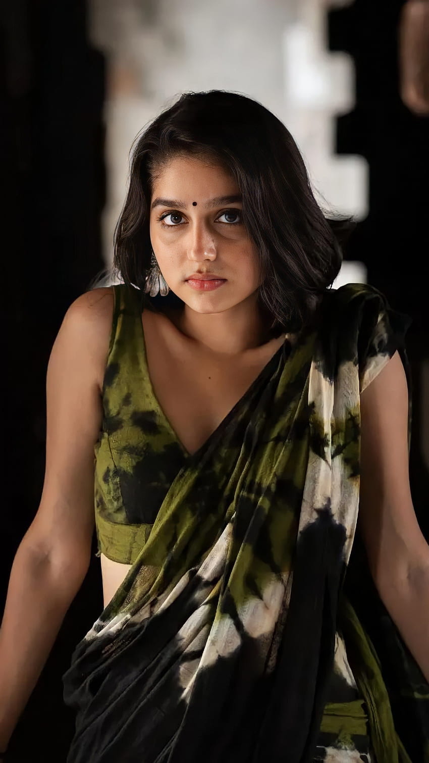Anaswara Rajan , actrice malayalam, beauté sari Fond d'écran de téléphone HD