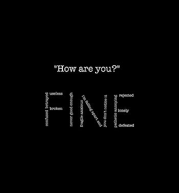 I am Fine Broken Depression Heart Broken Typo World lock not fine  quotes HD phone wallpaper  Peakpx