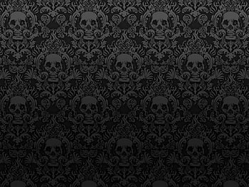 Skull Damask Wallpaper iPhone Case for Sale by jimiyo  Black skulls  wallpaper Gothic wallpaper Skull wallpaper