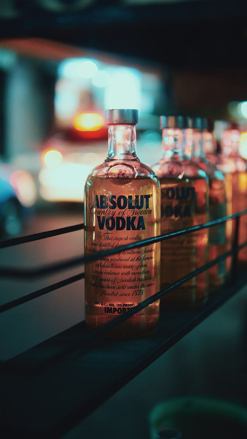 Smirnoff vodka bottle besides shot glass – Drink on Unsplash HD phone wallpaper
