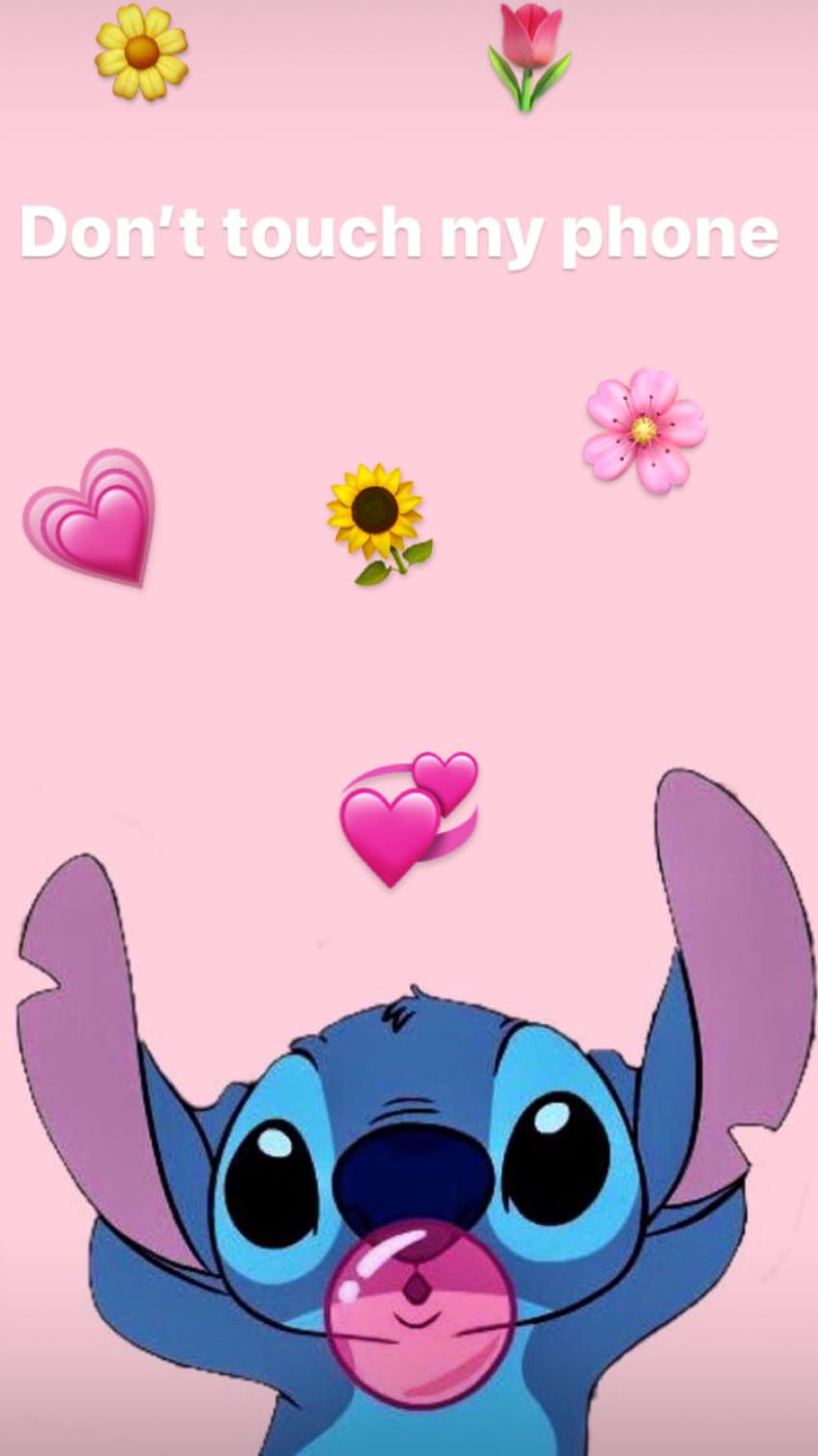 Cute Disney iPhone, Don't Touch My Stitch HD phone wallpaper | Pxfuel